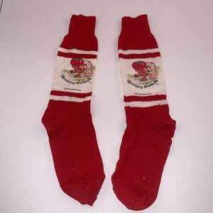 Child’s Vintage Strawberry Shortcake Tube Socks 1980 American Greetings READ